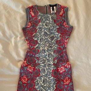 BCBG Floral Bodycon Dress